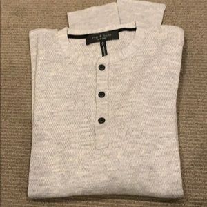 Rag and Bone Merino Wool Sweater With Buttons